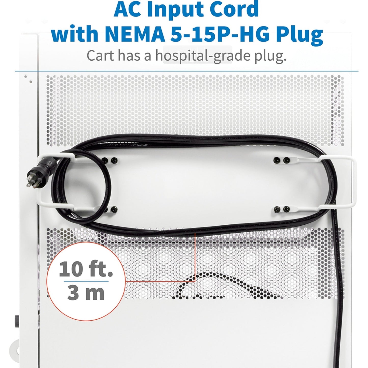 Tripp Lite Safe-IT Multi-Device UV Charging Cart Hospital-Grade 32 AC Outlets Laptops Chromebooks Antimicrobial White