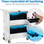 Tripp Lite Safe-IT Multi-Device UV Charging Cart Hospital-Grade 32 AC Outlets Laptops Chromebooks Antimicrobial White