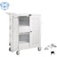 Tripp Lite Safe-IT Multi-Device UV Charging Cart Hospital-Grade 32 AC Outlets Laptops Chromebooks Antimicrobial White