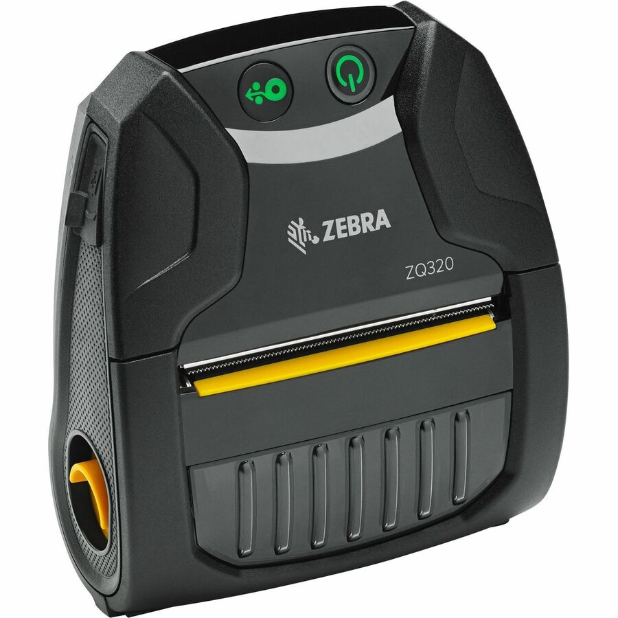 Zebra ZQ320 Mobile Industrial Transportation & Logistic Government Notice Invoice Direct Thermal Printer - Monochrome - Label/Receipt Print - USB - USB Host - Bluetooth - Near Field Communication (NFC) - Battery Included - With Cutter