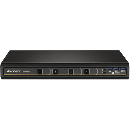 Vertiv Avocent SwitchView Desktop KVM | 4 Port | Single Head | Universal Connector | TAA Compliant