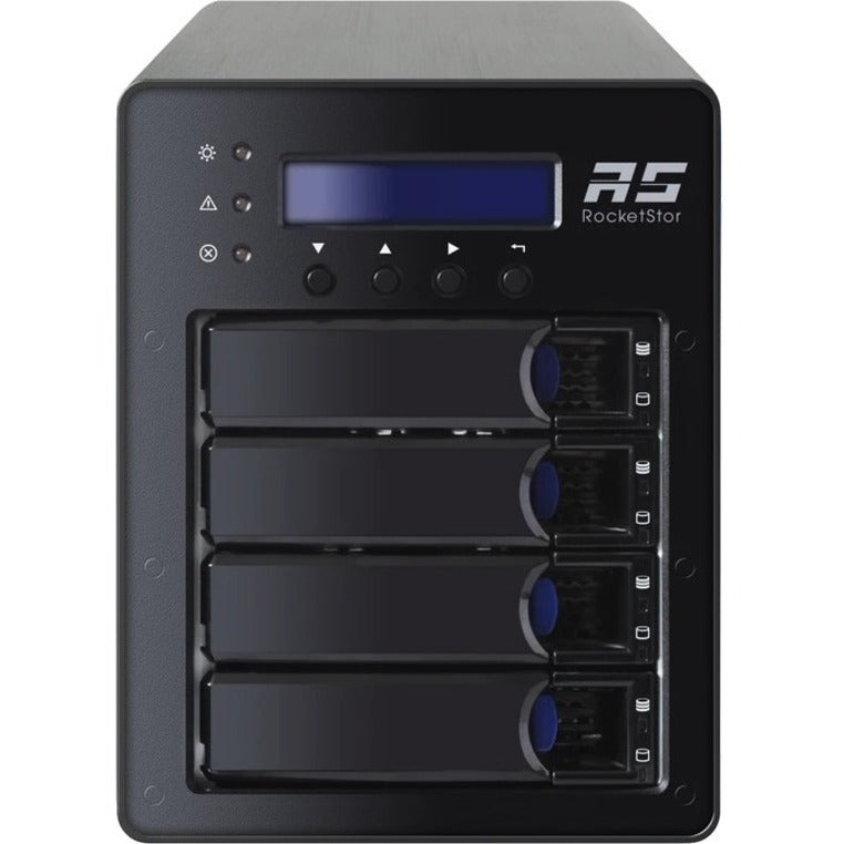 HighPoint RocketStor 6540S Drive Enclosure U.2 - Mini-SAS HD Host Interface Desktop - Black