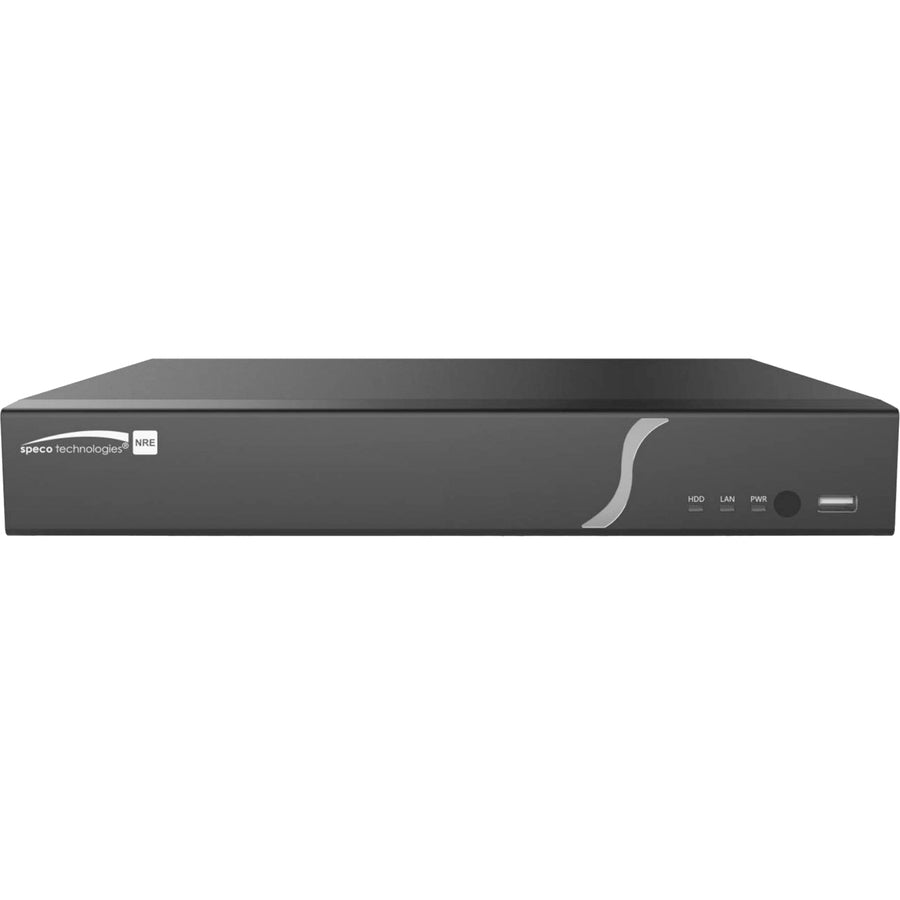 Speco 4K H.265 NVR with Facial Recognition and Smart Analytics - 12 TB HDD