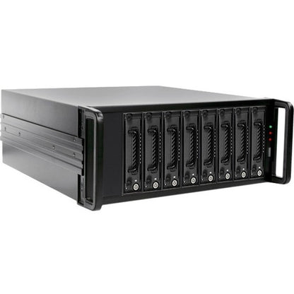RAIDage JAGE480HD-TG Drive Enclosure 12Gb/s SAS SATA/600 - Mini-SAS HD Host Interface - 4U Rack-mountable - Black