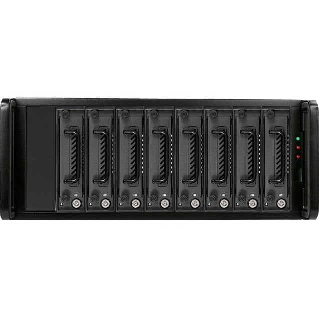 RAIDage JAGE480HD-TG Drive Enclosure 12Gb/s SAS SATA/600 - Mini-SAS HD Host Interface - 4U Rack-mountable - Black