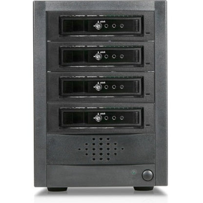 RAIDage JAGE5BT4-T7DE Drive Enclosure 12Gb/s SAS SATA/600 - Mini-SAS HD Host Interface Tower - Black