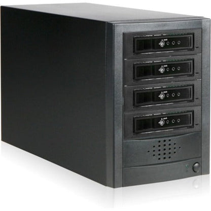 RAIDage JAGE5BT4-T7DE Drive Enclosure 12Gb/s SAS SATA/600 - Mini-SAS HD Host Interface Tower - Black