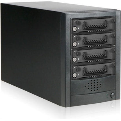 RAIDage JAGE5BT4HD-TG Drive Enclosure 12Gb/s SAS SATA/600 - Mini-SAS HD Host Interface Tower - Black