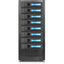 RAIDage JAGE9BT8HDBL-M1 Drive Enclosure 12Gb/s SAS SATA/600 - Mini-SAS HD Host Interface Tower - Blue Black
