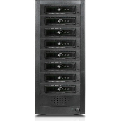 RAIDage JAGE9BT8HD-T7DE Drive Enclosure 12Gb/s SAS SATA/600 - Mini-SAS HD Host Interface Tower - Black