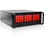 RAIDage JAGE412HDRD-DE Drive Enclosure 12Gb/s SAS SATA/600 - Mini-SAS HD Host Interface - 4U Rack-mountable - Black Red