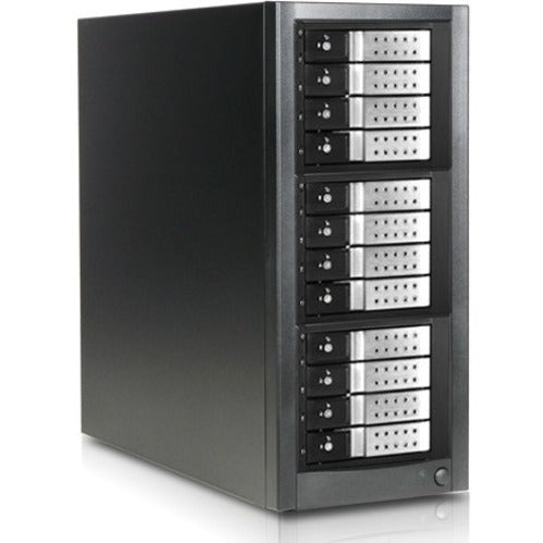 RAIDage JAGE9BT12HDSL-DE Drive Enclosure 12Gb/s SAS SATA/600 - Mini-SAS HD Host Interface Tower - Black Silver