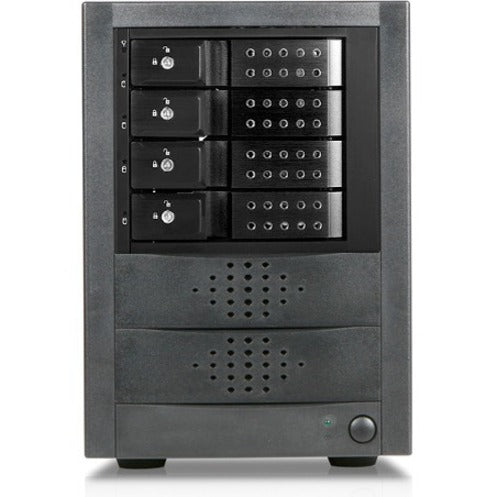 RAIDage JAGE5BT4MSBK-DE Drive Enclosure 12Gb/s SAS SATA/600 - Mini-SAS HD Host Interface Tower - Black