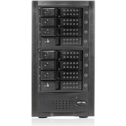 RAIDage JAGE6BT8HDBK-DE-P Drive Enclosure 12Gb/s SAS SATA/600 - Mini-SAS HD Host Interface Tower - Black