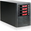 RAIDage JAGE5BT4HDRD Drive Enclosure 12Gb/s SAS SATA/600 - Mini-SAS HD Host Interface Tower - Black Red