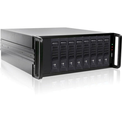 RAIDage JAGE480HDBK-DE-SEA Drive Enclosure 12Gb/s SAS SATA/600 - Mini-SAS HD Host Interface - 4U Rack-mountable - Black
