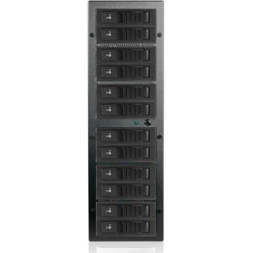 RAIDage JAGE12BT12BK-DE-SEA Drive Enclosure 12Gb/s SAS SATA/600 - Mini-SAS HD Host Interface Tower - Black