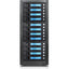 RAIDage JAGE9BT12HDBL Drive Enclosure 12Gb/s SAS SATA/600 - Mini-SAS HD Host Interface Tower - Black Blue