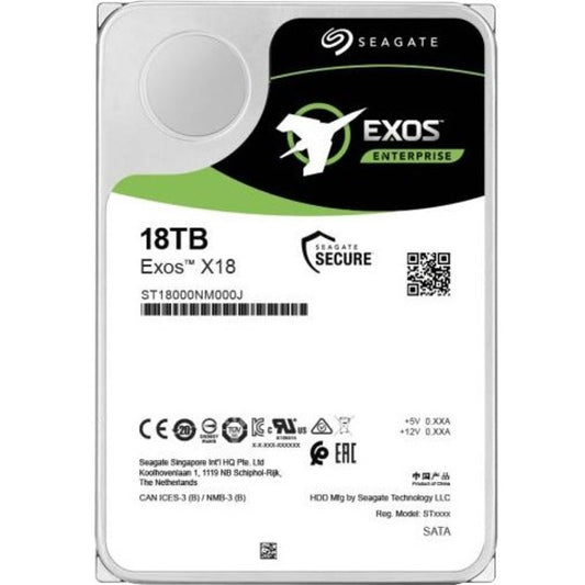 18TB EXOS X18 HDD 512E/4KN     