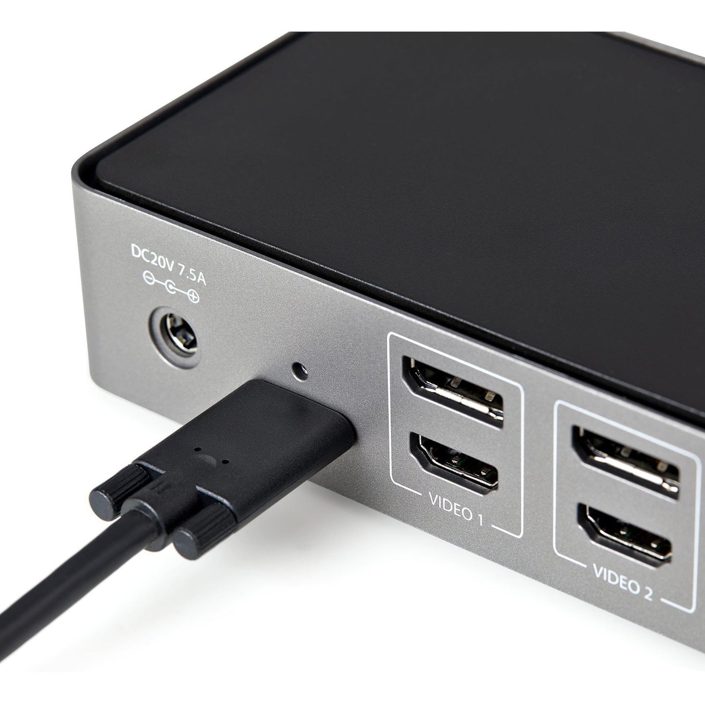 StarTech.com USB-C & USB-A Dock - Hybrid Triple Monitor Laptop Docking Station DisplayPort & HDMI 4K 60Hz/85W PD/6x USB/GbE/USB 3.1 Gen 2