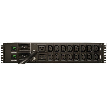 Tripp Lite PDU Metered 16 C13 2 C19 Outlets 208/240V 5.8kW L6-30P 2URM TAA