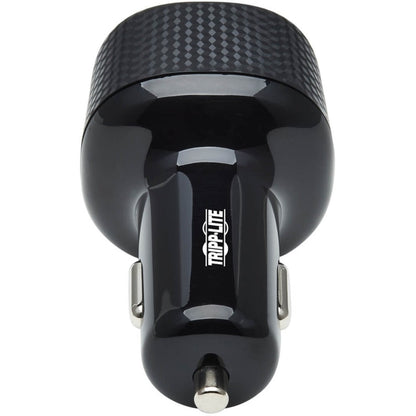 Tripp Lite Dual-Port USB Car Charger 63W Max USB-C PD 3.0 Up to 60W USB-A QC 3.0 Up to 18W