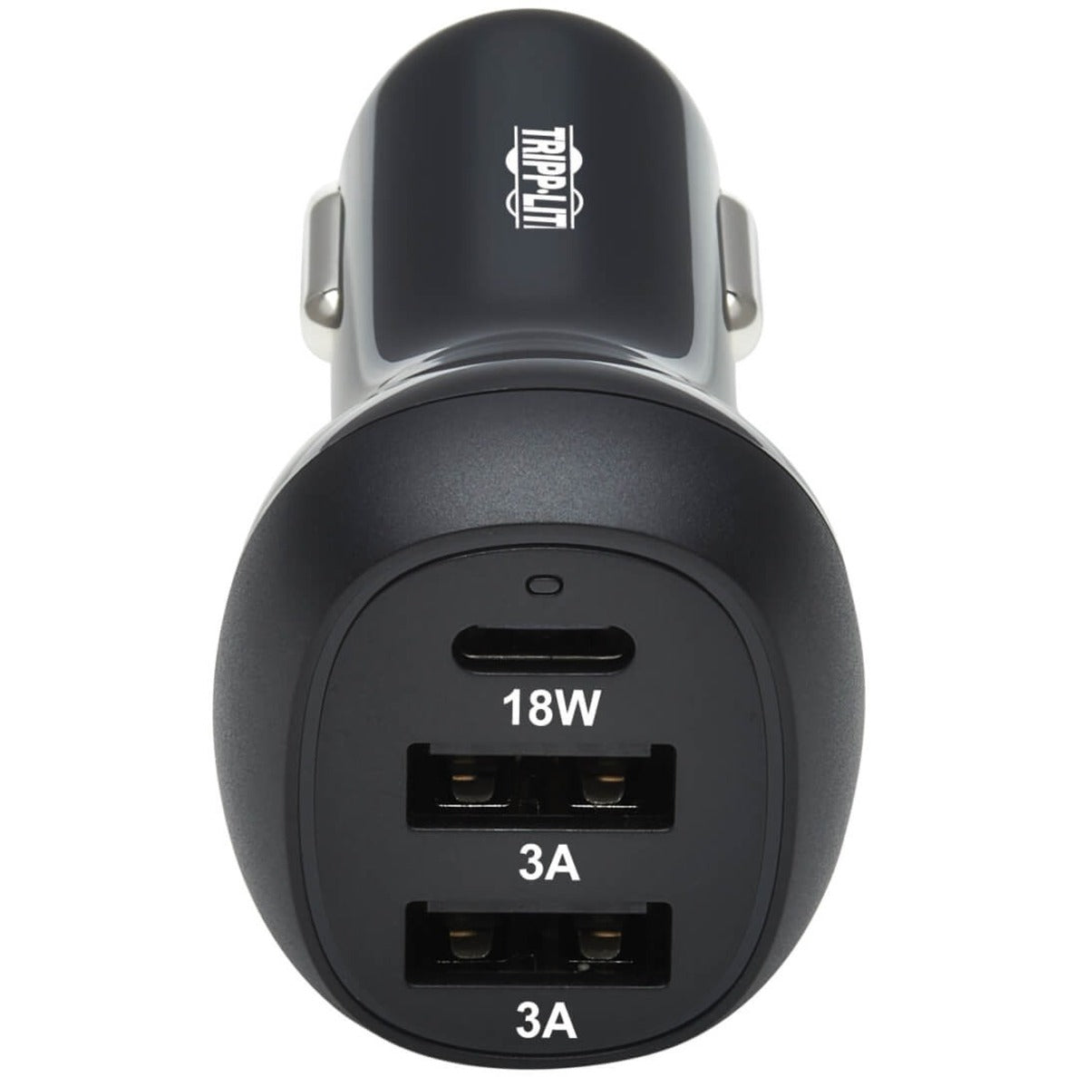 Tripp Lite 3-Port USB Car Charger 36W Max USB-C PD 3.0 Up to 18W 2 USB-A QC 3.0 Up to 36W