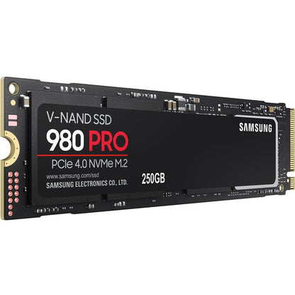 Samsung 980 PRO MZ-V8P250B/AM 250 GB Solid State Drive - M.2 2280 Internal - PCI Express NVMe (PCI Express NVMe 4.0 x4)