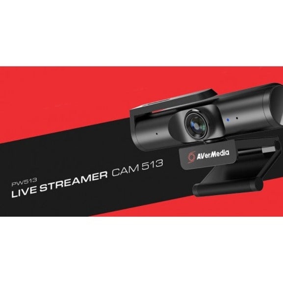 AVerMedia Live Streamer PW513 Webcam - 8 Megapixel - 60 fps - USB 3.0 - TAA and NDAA Compliant