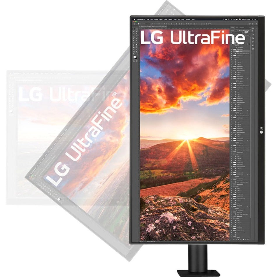 LG UltraFine 27BN88U-B 27" 4K UHD LCD Monitor - 16:9 - Textured Black