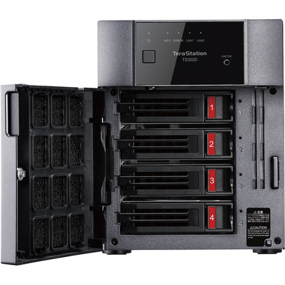 BUFFALO TeraStation 3420DN 4-Bay Desktop NAS 4TB (2x2TB) with HDD NAS Hard Drives Included 2.5GBE / Computer Network Attached Storage / Private Cloud / NAS Storage/ Network Storage / File Server