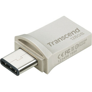 Transcend 128GB JetFlash 890 USB 3.1 (Gen 1) Type A USB Type C On-The-Go Flash Drive