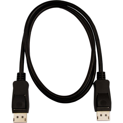 V7 Black Video Cable Pro DisplayPort Male to DisplayPort Male 1m 3.3ft