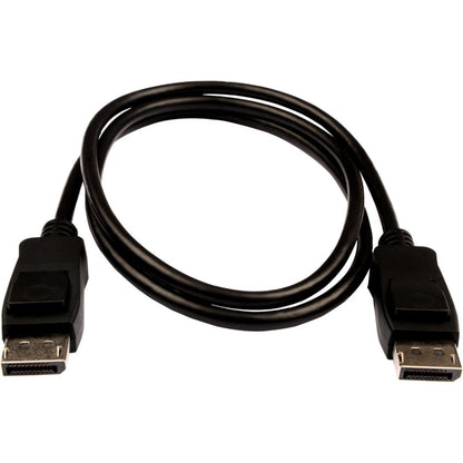 V7 Black Video Cable Pro DisplayPort Male to DisplayPort Male 1m 3.3ft