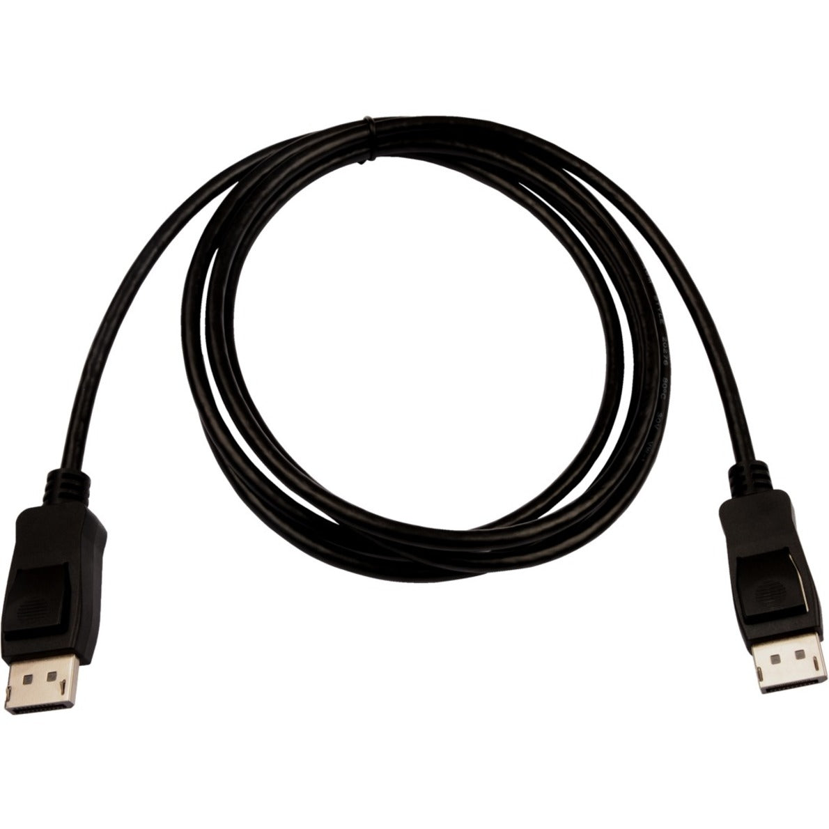 V7 Black Video Cable Pro DisplayPort Male to DisplayPort Male 2m 6.6ft