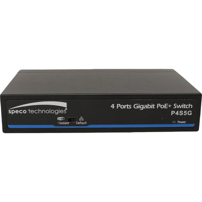 Speco 5 Port Gigabit Network Switch (4 ports PoE 1 port Uplink)
