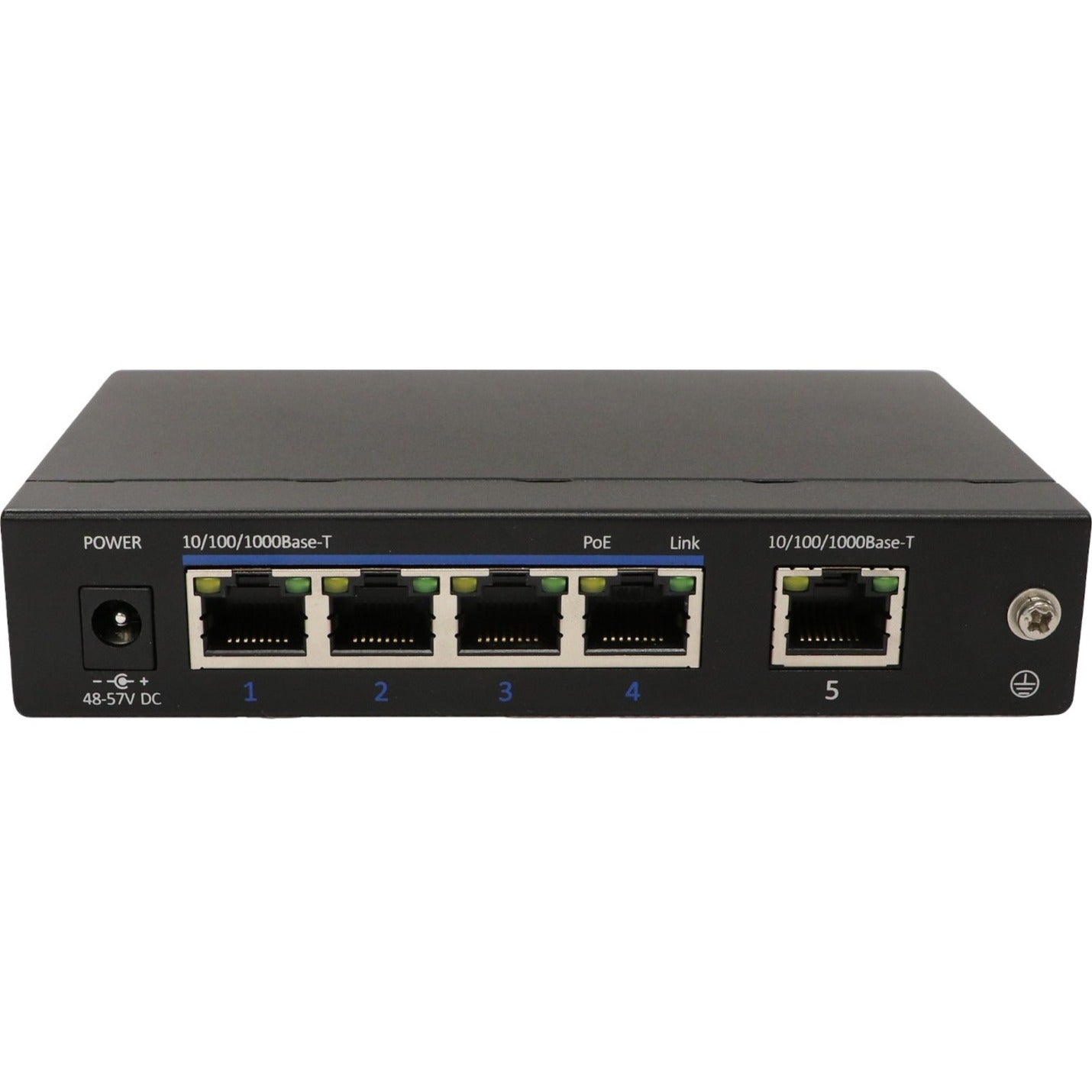Speco 5 Port Gigabit Network Switch (4 ports PoE 1 port Uplink)
