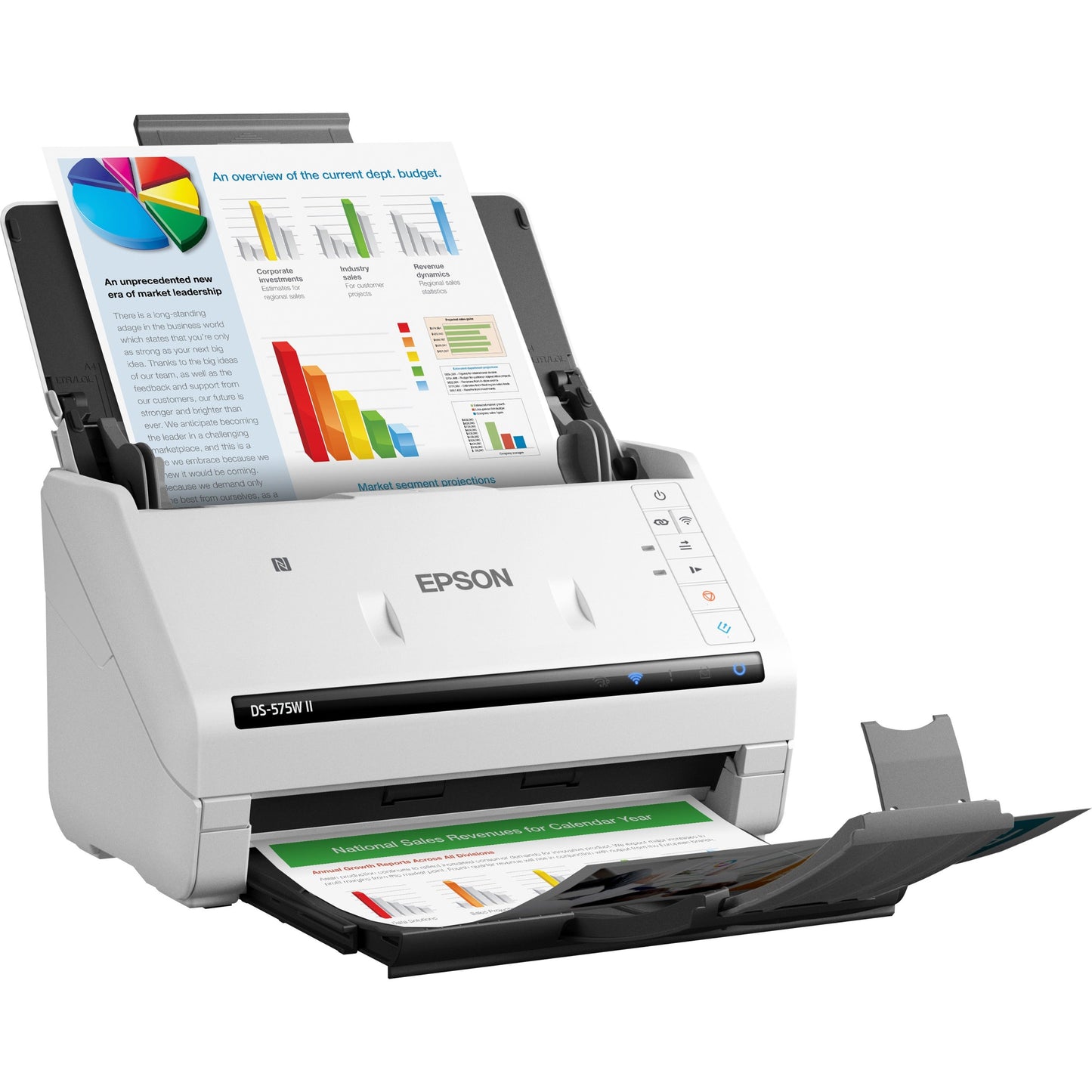 Epson DS-575W II Sheetfed Scanner - 600 x 600 dpi Optical
