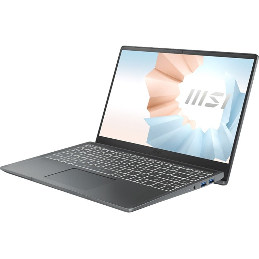 MSI Modern 14 B10MW-256 14" Ultrabook - Full HD - 1920 x 1080 - Intel Core i7 10th Gen i7-10510U 1.80 GHz - 16 GB Total RAM - 512 GB SSD - Carbon Gray
