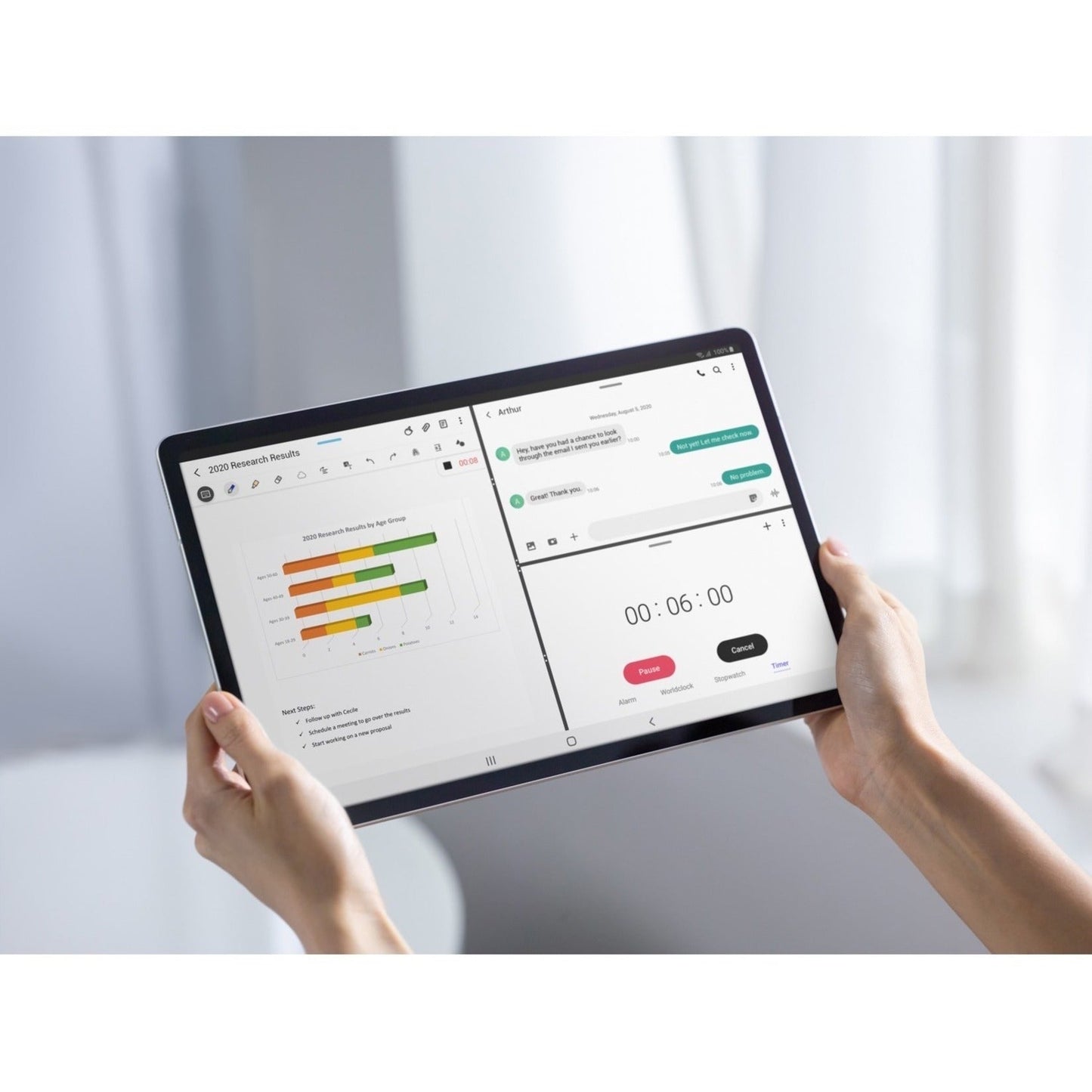 Samsung Galaxy Tab S7 SM-T878 Tablet - 11" WQXGA - Octa-core (8 Core) 3.09 GHz 2.40 GHz 1.80 GHz - 6 GB RAM - 128 GB Storage - Android 10 - 5G - Mystical Black