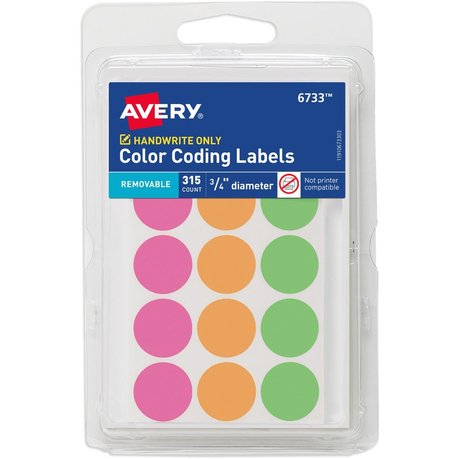 Avery&reg; Round Color Coding Labels