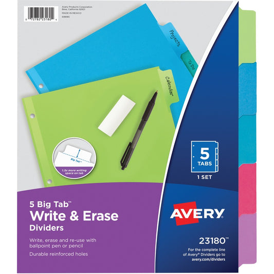 Avery&reg; Big Tab Write & Erase Dividers