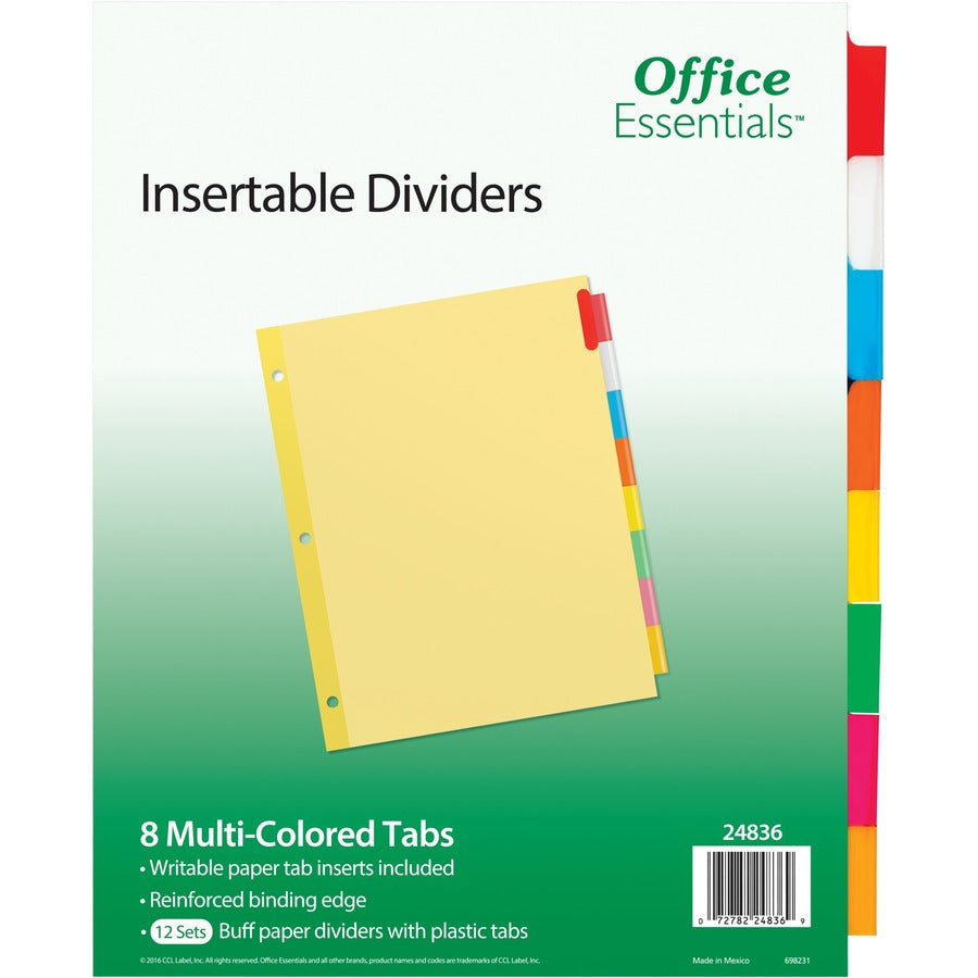 Avery&reg; Tab Inserts Buff Dividers