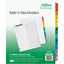 Avery® Table 'N Tabs Numeric Dividers