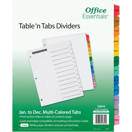 Avery&reg; Office Essentials Table 'n Tabs Tab Dividers