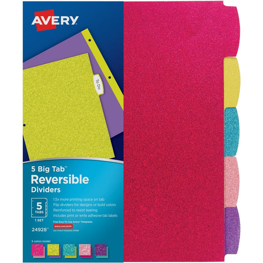 Avery&reg; Big Tab Reversible Fashion Dividers