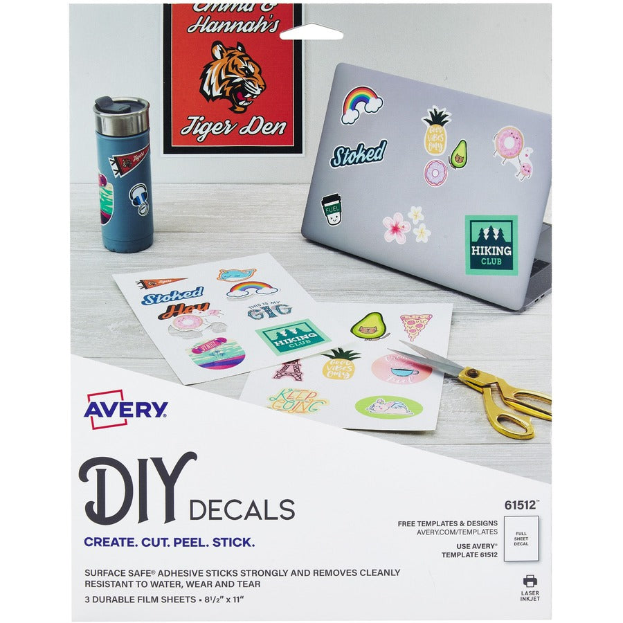 Avery&reg; Surface Safe Printable Decal Stickers