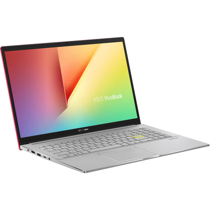 Asus VivoBook S15 S533 S533EA-DH51-RD 15.6" Notebook - Full HD - 1920 x 1080 - Intel Core i5 11th Gen i5-1135G7 Quad-core (4 Core) 2.40 GHz - 8 GB Total RAM - 512 GB SSD - Resolute Red Transparent Silver