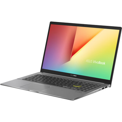 Asus VivoBook S15 S533 S533EA-DH51 15.6" Notebook - Full HD - 1920 x 1080 - Intel Core i5 11th Gen i5-1135G7 Quad-core (4 Core) 2.40 GHz - 8 GB Total RAM - 512 GB SSD - Indie Black Gray