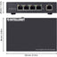 Intellinet 4-Port Gigabit Ultra PoE Extender Adds up to 100 m (328 ft.) to PoE Range 90 W PoE Power Budget Four PSE Ports with up to 30 W Output IEEE 802.3bt/at/af Compliant Metal Housing